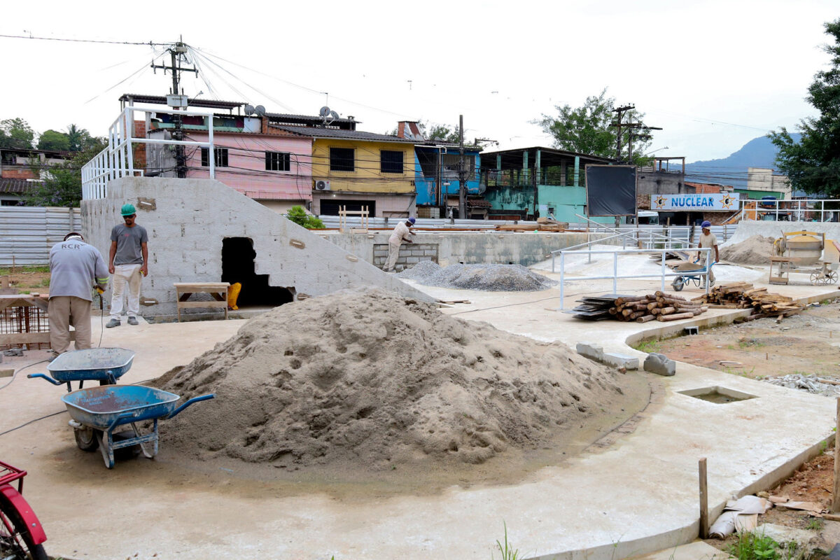 Obras do complexo esportivo da Nova Angra avançam